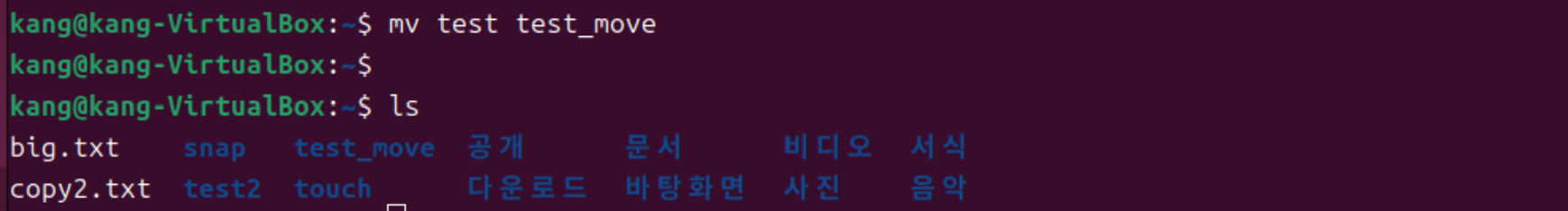 mv 파일명 변경
